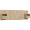 vidaXL Testata del letto con comodini in legno di quercia Sonoma