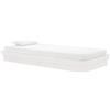vidaXL Letto in legno massiccio bianco 90x200 cm