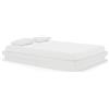 vidaXL Letto in legno massiccio bianco 140x200 cm