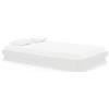 vidaXL Letto in legno massiccio bianco 120x200 cm