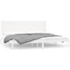 vidaXL Letto in legno massiccio bianco 180x200 cm