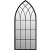vidaXL Specchio nero 100x45 cm ferro da stiro per uso interno