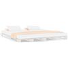 vidaXL Letto pallet bianco 140x200 cm in legno di pino massiccio