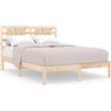 vidaXL Letto in legno massiccio 135x190 cm