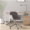 DKD HOME DECOR Sedia da ufficio girevole in tessuto grigio scuro