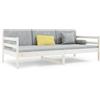vidaXL Letto da giorno senza materasso bianco 80x200 cm in legno di pino massiccio