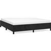 vidaXL Struttura letto senza materasso nero 180x200 cm in velluto
