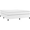 vidaXL Giroletto bianco 160x200 cm in ecopelle