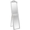 vidaXL Specchio a muro argento 50x200 cm