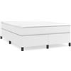 vidaXL Giroletto bianco 140x200 cm in Pelle finta