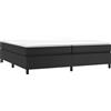 vidaXL Struttura letto nera 200x200 cm in Pelle finta