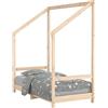 vidaXL Letto per bambini 70x140 cm in legno di pino massiccio