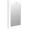 vidaXL Armadio per gioielli con specchio a parete bianco 37,5x10x67 cm