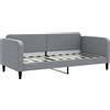 vidaXL Letto da giorno grigio chiaro 90x190 cm tessuto