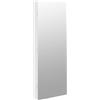 vidaXL Armadio portagioie a specchio con illuminazione LED a parete bianco