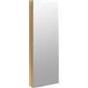 vidaXL Armadio per gioielli a specchio con illuminazione a LED, montato a parete