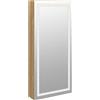 vidaXL Armadio per gioielli a specchio con illuminazione a LED, montato a parete