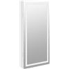 vidaXL Armadio portagioie a specchio con illuminazione LED a parete bianco