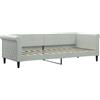 vidaXL Letto da giorno grigio chiaro 80x200 cm in velluto