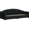 vidaXL Letto da giorno nero 80x200 cm in tessuto