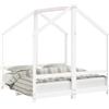 DKD HOME DECOR Culla bianca 2x(70x140) cm in legno di pino massiccio