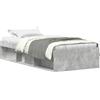 vidaXL Struttura letto grigio 100x200 cm