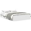 vidaXL Struttura letto bianca 140x190 cm