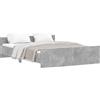 vidaXL Giroletto con testiera e pediera grigio cemento 150x200 cm