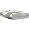 vidaXL Struttura letto grigio Sonoma 150x200 cm