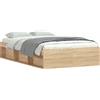 vidaXL Struttura letto Sonoma in rovere 120x190 cm