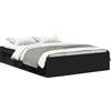 vidaXL Struttura letto nera 120x190 cm
