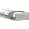 vidaXL Struttura letto grigio 90x200 cm