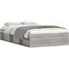 vidaXL Struttura letto Grigio Sonoma 120x200 cm