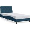 vidaXL Struttura letto con testata blu 80x200 cm in velluto