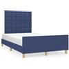 DKD HOME DECOR Giroletto con testiera in tessuto blu 120x190 cm