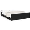 DKD HOME DECOR Giroletto con cassetti nero 150x200 cm in materiale ligneo
