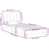 vidaXL Struttura letto con luci LED Rosa 80x200 cm in velluto