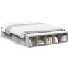 vidaXL Struttura letto grigio Sonoma 140x200 cm in materiale ligneo