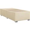 vidaXL Struttura letto senza materasso crema 80x200 cm in tessuto