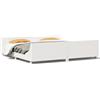 vidaXL Letto in legno massiccio senza materasso bianco 180x200 cm in legno di pino