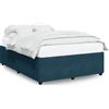 vidaXL Struttura letto blu 140x200 cm in velluto