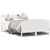 vidaXL Letto in legno massiccio senza materasso bianco 160x200 in legno di pino