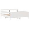 vidaXL Letto in legno massiccio senza materasso bianco 180x200 cm in legno di pino