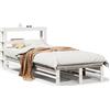 vidaXL Letto in legno massiccio senza materasso bianco 75x190 cm in legno di pino