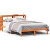 vidaXL Struttura letto con testiera senza materasso Wax brown 150x200 cm