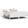 vidaXL Letto in legno massiccio senza materasso bianco 200x200 cm in legno di pino