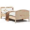 vidaXL Letto in legno massiccio senza materasso 100x200 cm in legno di pino