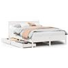 vidaXL Letto in legno massiccio senza materasso bianco 160x200 in legno di pino