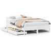 vidaXL Letto in legno massiccio senza materasso bianco 150x200 cm in legno di pino