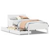 vidaXL Letto in legno massiccio senza materasso bianco 100x200 cm in legno di pino